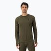 Pánske termoprádlo s dlhým rukávom Mons Royale Cascade Merino Base Layer dark olive