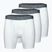 Pánske boxerky  Under Armour Perf Cotton 6" 3 pary white/black