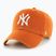 47 Značka MLB New York Yankees CLEAN UP spálená oranžová baseballová čiapka