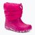 Juniorské snehové topánky Crocs Classic Neo Puff candy pink