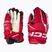 Hokejové rukavice CCM Tacks XF Pro SR červená/biela