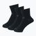 New Balance Performance Flat knit Ankle Bavlnené členkové ponožky 3 páry čierne