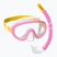 Súprava na šnorchlovanie detská Mares Combo Jelly pink/yellow/clear