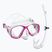 Detská sada na šnorchlovanie Mares Tapu Jr pink/white/clear