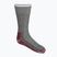 Smartwool Classic Mountaineer Maximum Cushion Crew šedo-červené trekingové ponožky SW0133000031