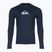 Pánske plavecké tričko longsleeve Quiksilver Solid Streak navy blazer/grey