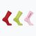 Ponožky Salomon Everyday Crew 3 pary flame scarlet/dark citron