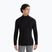 Pánske termoaktívne tričko longsleeve icebreaker Merino 200 Oasis Half Zip black