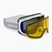 Dámske lyžiarske okuliare Giro Moxie white & grey chute/ cobalt/ yellow
