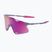 Slnečné okuliare 100% Hypercraft gloss light grey/purple multilayer mirror