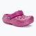 Detské žabky Crocs Classic Lined Glitter Clog fuchsia fun/multi