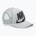 Šiltovka detská Nike Rise Structured Trucker light smoke grey / light smoke grey / black