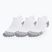 Bežecké ponožky Under Armour Dry Run Cushion No Show 3 pary white/halo gray/reflective