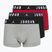 Pánske boxerky Nike Jrdan JHM Flight Cotton Trunk 3 páry gym red/black