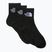 Trekingové ponožky The North Face Multi Sport Cush Quarter Sock 3 páry čierne