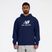 Pánska mikina New Balance Stacked Logo French Terry Hoodie navy