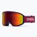 Detské lyžiarske okuliare Smith Reason OTG S3 deep plum gradient/red solx mirror antifog