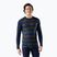 Pánska termoaktívna mikina Smartwool Merino 250 Baselayer Crew Boxed deep navy geo peaks