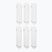 Ponožky Jordan Everyday Cushioned Crew 6 párov white/black