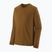 Pánske trekové tričko longsleeve Patagonia Cap Cool Merino Blend LS wolf brown