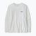Dámske tričko longsleeve Patagonia P-6 Logo Responsibili-Tee LS fiber white