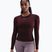 Dámske tričko longsleeve Nike One Fitted Dri-Fit burgundy crush/white