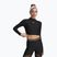Dámske tréningové tričko longsleeve Under Armour HeatGear Crop Mock ultimate black/white