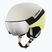 Detská lyžiarska prilba HEAD Yuki Visor Jr lime swirl/silver/red