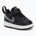 Detské topánky Nike Court Borough Low black/smoke grey/white/illusion green