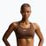 Dámska fitness podprsenka Nike Swoosh Medium Support cacao wow/white