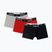Pánske boxerky Nike Jordan Flight Cotton Trunk 3pk gym red/black
