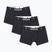 Pánske boxerky Jordan Flight Cotton Trunk 3pk black
