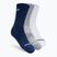Tenisové ponožky Babolat 3 páry biela/tmavošedá 5UA1371