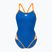 Dámske jednodielne plavky arena Icons Super Fly Back Solid blue/orange 005036/751