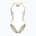 Dámske jednodielne plavky Arena One Biglogo One Piece white/gold