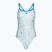 Dámske jednodielne plavky arena Fireflow Challenge back blue river/white multi