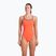 Dámske jednodielne plavky arena Lace Back Solid bright coral/plum