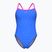Dámske jednodielne plavky arena Monogram Challenge back blue river multi/shocking pink