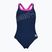 Dámske jednodielne plavky arena Logo Swim Pro navy/shocking pink