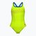 Dámske jednodielne plavky arena Logo Swim Pro artic lime/blue china