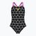 Detské jednodielne plavky arena Multiple Dot Swim Pro Back multi black/orchid
