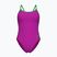 Dámske jednodielne plavky Arena Lace Back Solid very fuchsia/team green