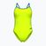 Dámske jednodielne plavky Arena Lace Back Solid artic lime/blue cosmo