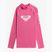 ROXY Whole Hearted šokujúci ružový detský plavecký dres s dlhým rukávom