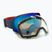 Quiksilver Greenwood S3 majolica blue / clux red mi snowboardové okuliare