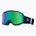 Pánske snowboardové okuliare Quiksilver Harper black/clux ml green