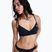 Horný diel plaviek ROXY Solid Essentials Wrap Bralette anthracite