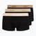 Pánske boxerky Lacoste 5H1297 3 pack black/sisal/viennese/cookie