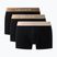 Pánske boxerky Lacoste 5H1297 3 pack black/sisal/viennese/cookie