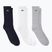 Ponožky Lacoste RA4182 3 páry strieborných podbradníkov/bielych/navy blue